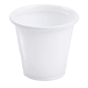 Műanyag pohár 100ml átlátszó/fehér 100db/csomag