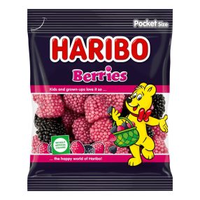 Haribo 100g szeder-málna (berries) gumicukor