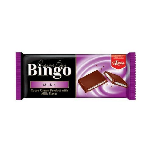 Bingo 90g tej ízű krémmel töltött tejtábla