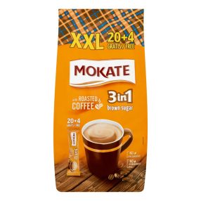 Mokate 3in1 XXL instant kávé barnacukor 24db