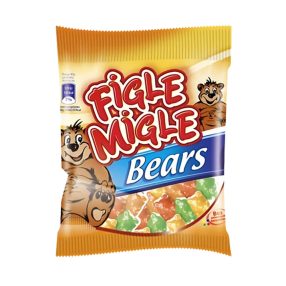 Figle Migle 80g mackó gyümölcs ízű gumicukor