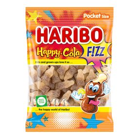 Haribo 80g Fizz! happy cola savanyú gumicukor