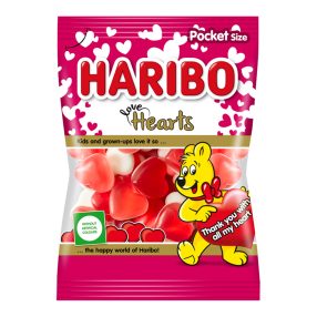 Haribo 100g Love Hearts szív gumicukor