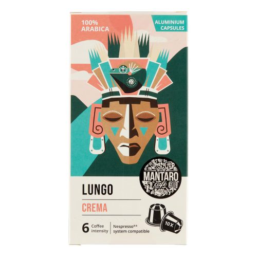 Mantaro Lungo Crema kapszulás kávé 10db