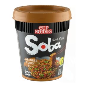 Nissin Soba 87g instant tészta poharas Japán Curry
