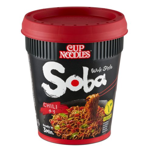 Nissin Soba 92g instant tészta poharas Chili