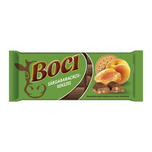 Boci 90g Tejcsokoládé sárgabarack-keksz