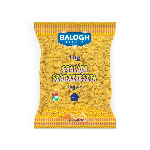 Balogh tészta 1kg Kagyló