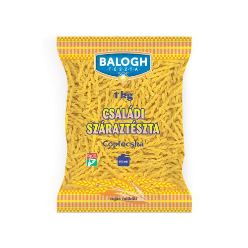 Balogh tészta 1kg copfocska