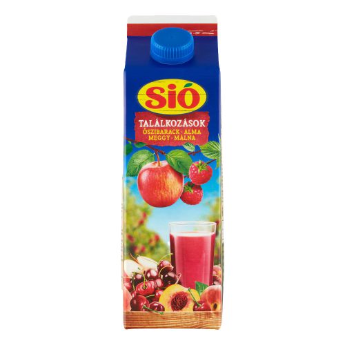 Sió 1l Őszibarack-Alma-Meggy-Málna 12%