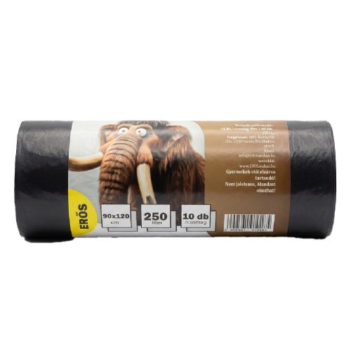  Háztartási szemeteszsák 90x120cm 250l 10db/cs