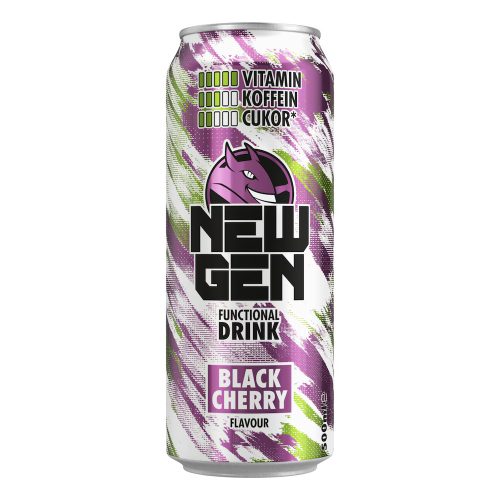 Hell NewGen 0,5l Black Cherry funkcionális ital DRS