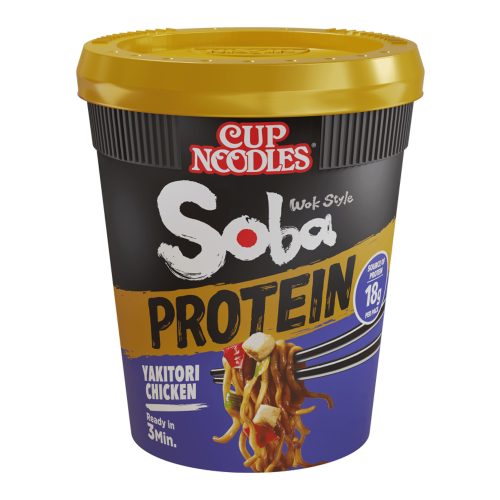 Nissin Soba Protein 90g instant tészta poharas Yakitori Csirke