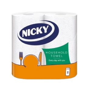   Nicky papírtörlő 2 tekercs 2 rétegű 100% cellulóz fehér