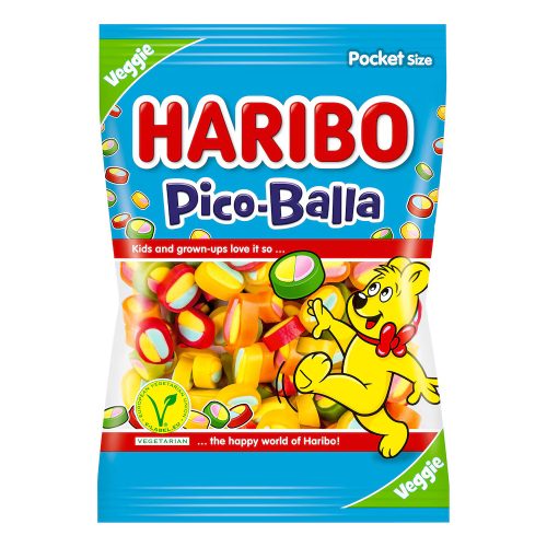 Haribo 85g Pico Balla gyümölcsízű gumicukor