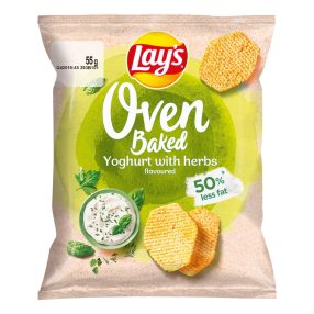 Lay's 55g Oven Baked Joghurtos-Zöldfűszeres chips