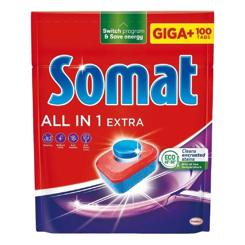 Somat mosogatógép kapszula 100 db-os All in One Extra